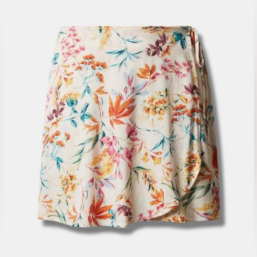 Torrid Textured Heather Wrap Skort